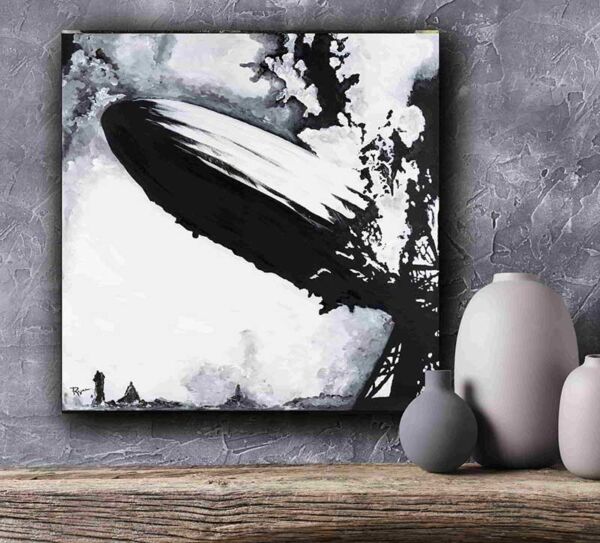Zeppelin original canvas art 600x543