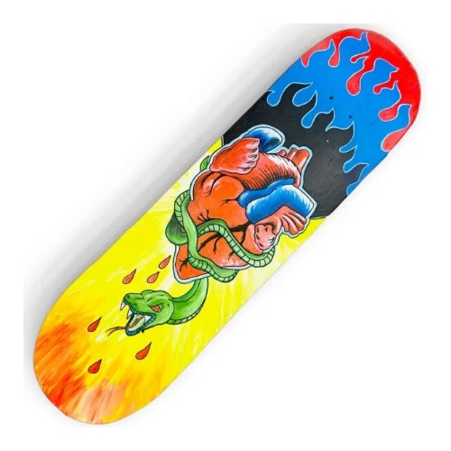 Original Skateboard Painting - Sacred