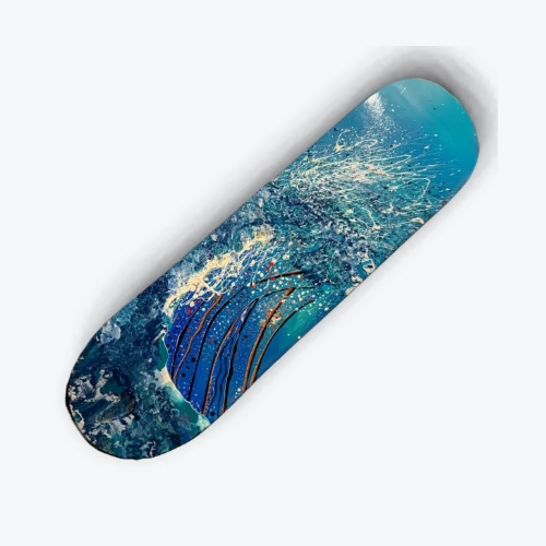 Custom Skateboard Artwork - Midnight Shimmer